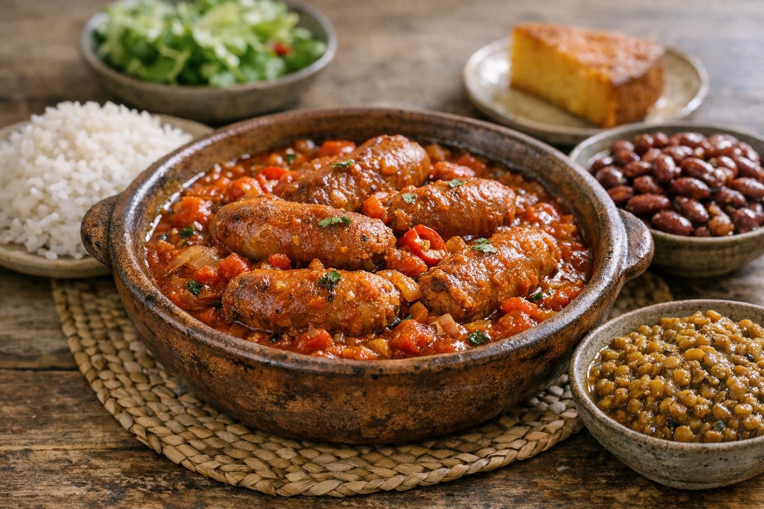 découvrez les meilleures idées d'accompagnements pour sublimer votre rougail saucisse, des classiques comme le riz blanc aux options originales pour un repas savoureux et équilibré.