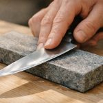 apprenez étape par étape comment aiguiser efficacement un couteau avec une pierre à aiguiser pour retrouver une lame tranchante et performante.
