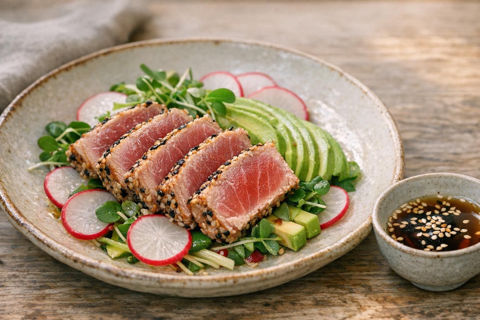 découvrez comment accompagner et servir un tataki de thon pour sublimer ce plat japonais délicat avec des suggestions d'accompagnements et de sauces.