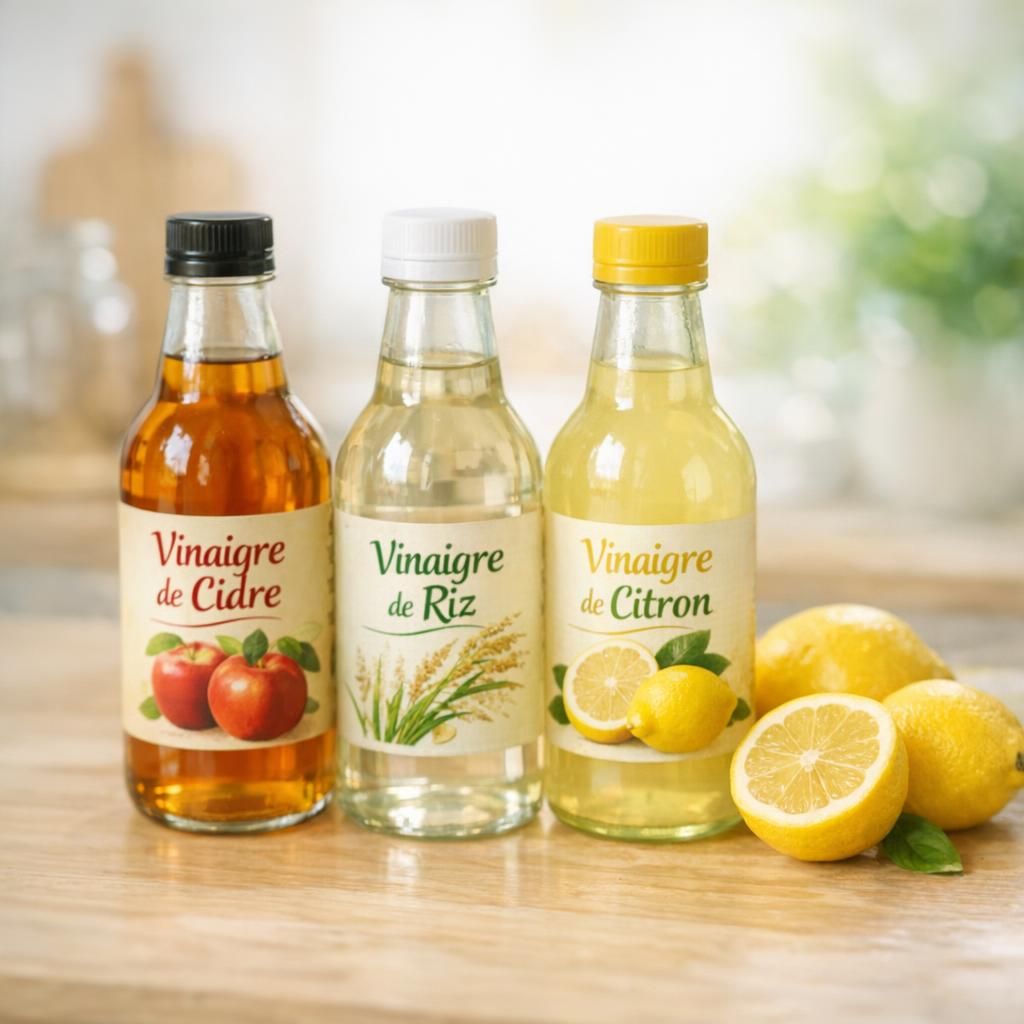 découvrez des alternatives au vinaigre de riz pour vos recettes, avec des ingrédients faciles à trouver et adaptés à vos plats.