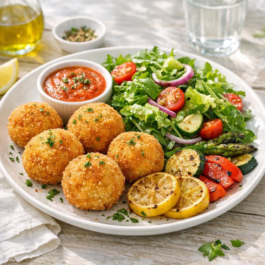 découvrez nos idées d'accompagnements parfaits pour sublimer vos arancini, des sauces savoureuses aux salades fraîches, pour un repas équilibré et délicieux.