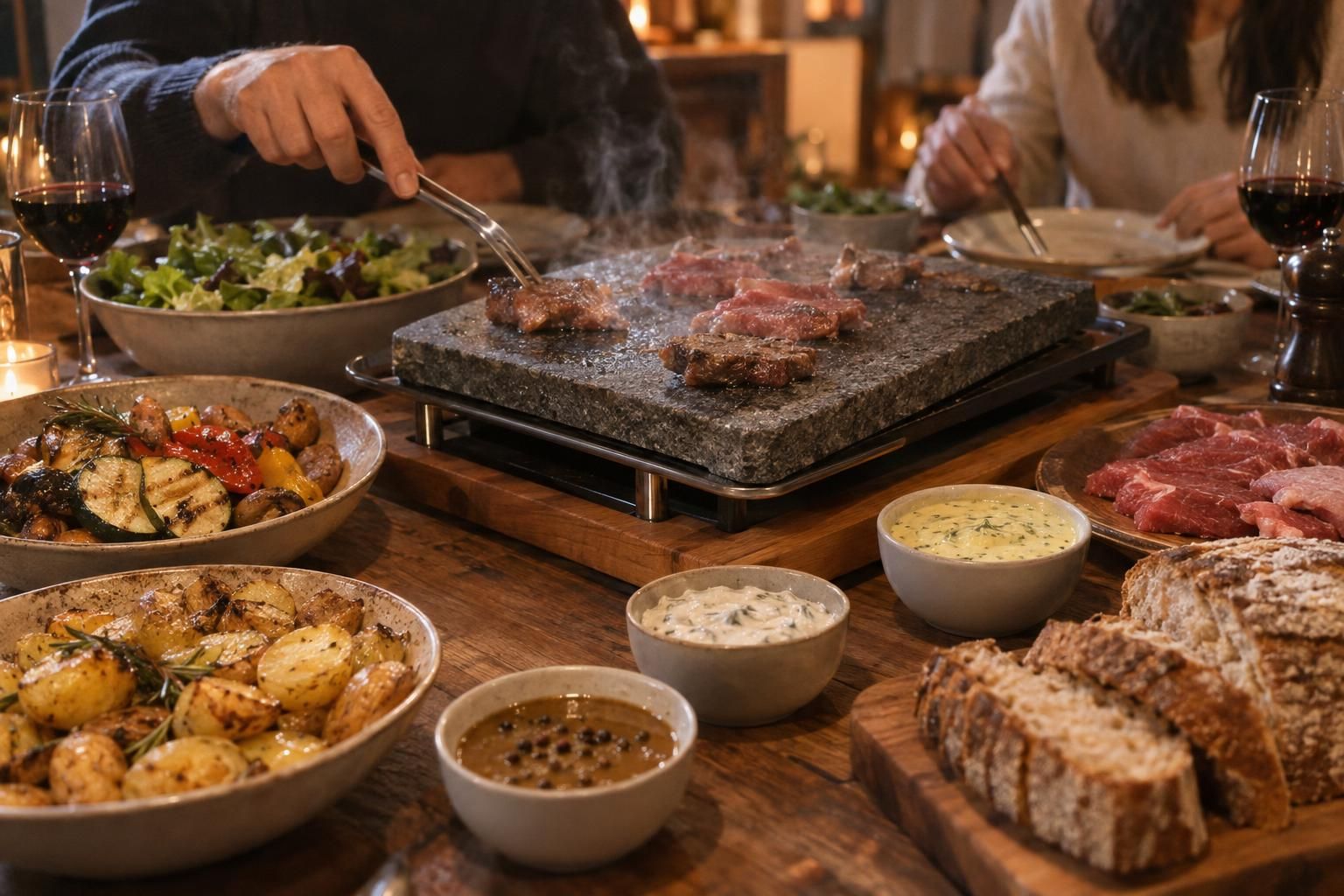 découvrez avec quoi accompagner une pierrade : sauces, légumes, salades et idées gourmandes pour composer un repas convivial et équilibré.